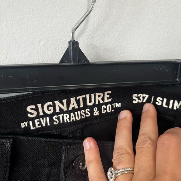 Men’s Signature by Levi Strauss Black Skinny Jeans W28 x 30 - Picture 3 of 7